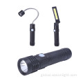 Rechargeable Tactical Flashlight Multifunction 3 In 1 Working Magnetic Led Flashlight Factory